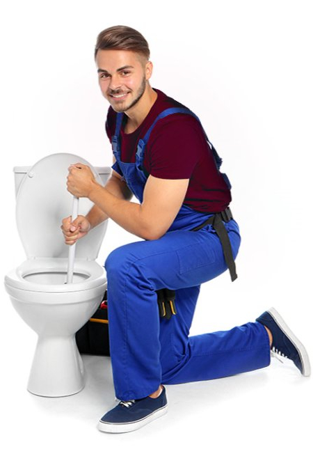 Klempner Arbeitet am Toilette Rohrreinigung für Dietzenbach